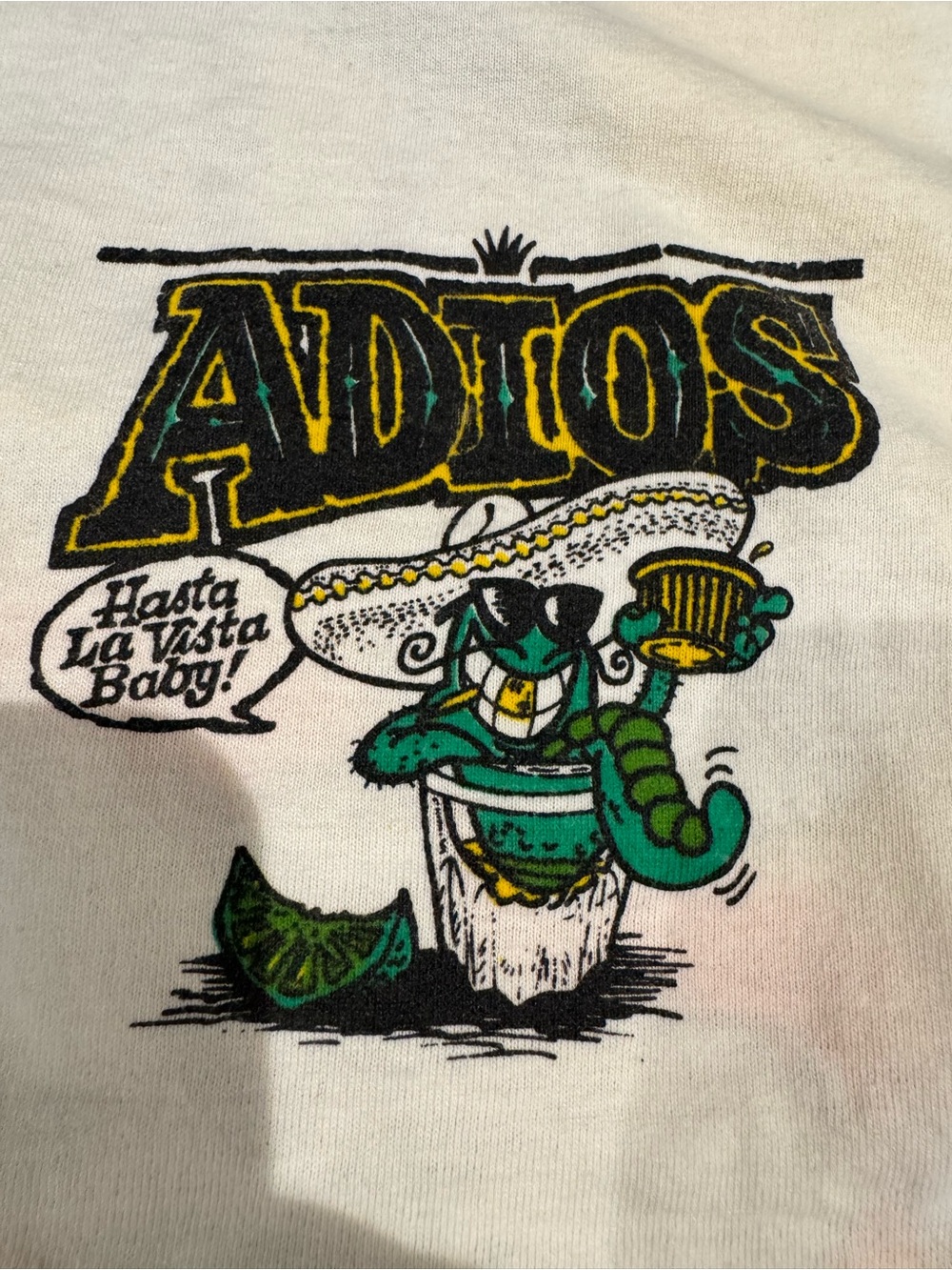 Vintage 90’s Puerto Vallarta Mexico Adios Tequila t shirt size large - Picture 3 of 4
